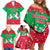 Christmas Burkina Faso Family Matching Off Shoulder Short Dress and Hawaiian Shirt Snowflake Horses and Coat of Arms - Wonder Print Shop