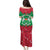 Christmas Burkina Faso Family Matching Puletasi and Hawaiian Shirt Snowflake Horses and Coat of Arms - Wonder Print Shop