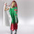 Christmas Burkina Faso Hooded Blanket Snowflake Horses and Coat of Arms - Wonder Print Shop