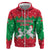 Christmas Burkina Faso Hoodie Snowflake Horses and Coat of Arms - Wonder Print Shop