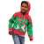 Christmas Burkina Faso Kid Hoodie Snowflake Horses and Coat of Arms - Wonder Print Shop