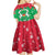 Christmas Burkina Faso Kid Short Sleeve Dress Snowflake Horses and Coat of Arms - Wonder Print Shop
