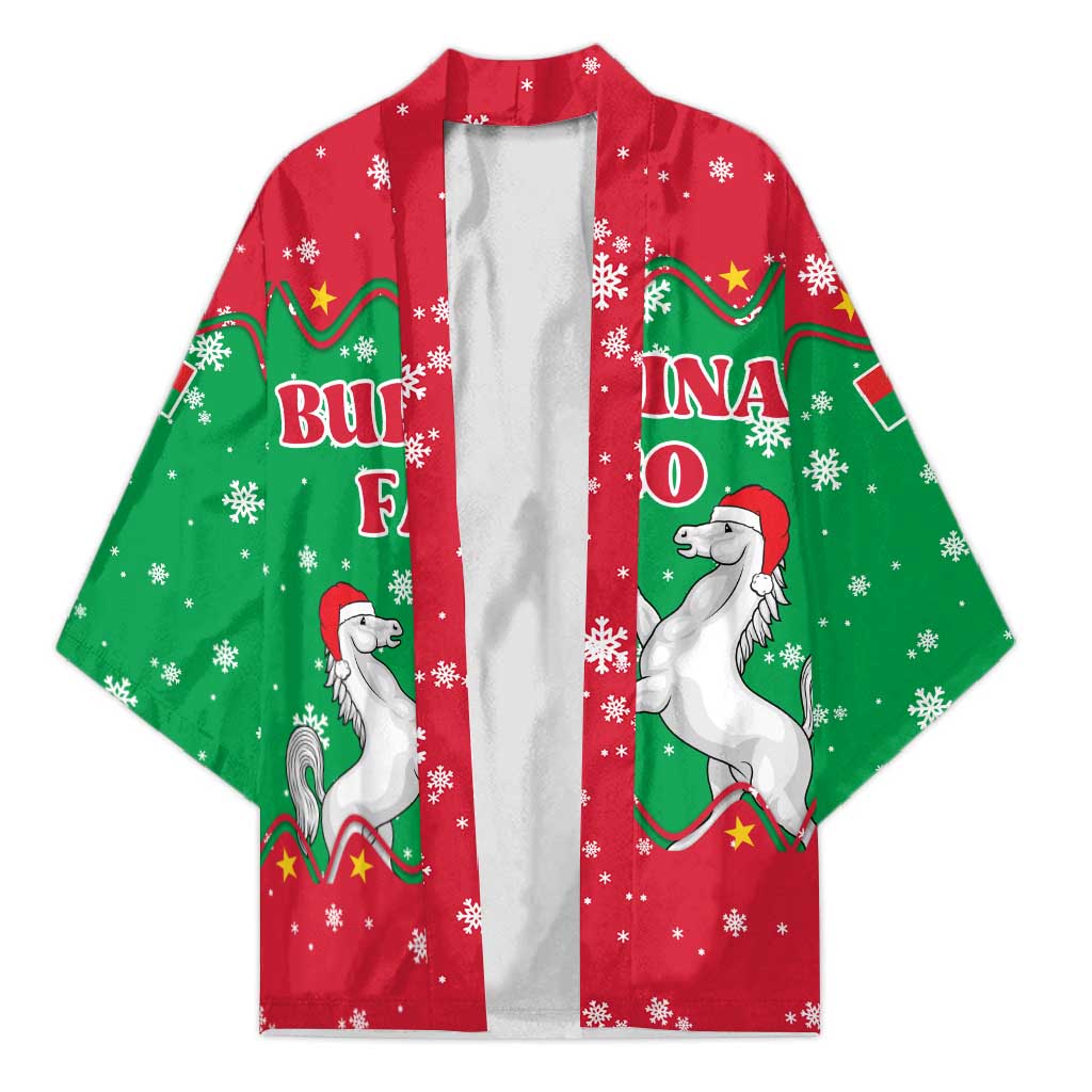 Christmas Burkina Faso Kimono Snowflake Horses and Coat of Arms - Wonder Print Shop