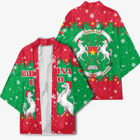 Christmas Burkina Faso Kimono Snowflake Horses and Coat of Arms - Wonder Print Shop