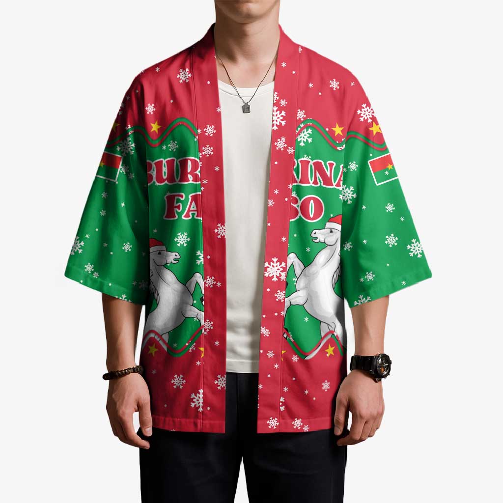 Christmas Burkina Faso Kimono Snowflake Horses and Coat of Arms - Wonder Print Shop