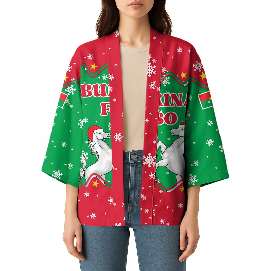 Christmas Burkina Faso Kimono Snowflake Horses and Coat of Arms - Wonder Print Shop