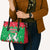 Christmas Burkina Faso Leather Bag Snowflake Horses and Coat of Arms - Wonder Print Shop