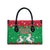 Christmas Burkina Faso Leather Bag Snowflake Horses and Coat of Arms - Wonder Print Shop
