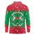 Christmas Burkina Faso Long Sleeve Polo Shirt Snowflake Horses and Coat of Arms - Wonder Print Shop
