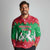 Christmas Burkina Faso Long Sleeve Polo Shirt Snowflake Horses and Coat of Arms - Wonder Print Shop