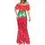 Christmas Burkina Faso Mermaid Dress Snowflake Horses and Coat of Arms - Wonder Print Shop