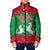 Christmas Burkina Faso Padded Jacket Snowflake Horses and Coat of Arms - Wonder Print Shop