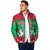 Christmas Burkina Faso Padded Jacket Snowflake Horses and Coat of Arms - Wonder Print Shop