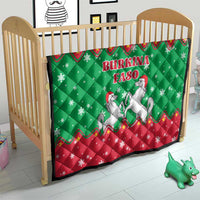 Christmas Burkina Faso Quilt Snowflake Horses and Coat of Arms - Wonder Print Shop
