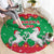 Christmas Burkina Faso Round Carpet Snowflake Horses and Coat of Arms - Wonder Print Shop