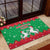 Christmas Burkina Faso Rubber Doormat Snowflake Horses and Coat of Arms - Wonder Print Shop
