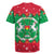 Christmas Burkina Faso Rugby Jersey Snowflake Horses and Coat of Arms - Wonder Print Shop