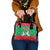 Christmas Burkina Faso Shoulder Handbag Snowflake Horses and Coat of Arms - Wonder Print Shop