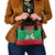 Christmas Burkina Faso Shoulder Handbag Snowflake Horses and Coat of Arms - Wonder Print Shop