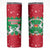 Christmas Burkina Faso Skinny Tumbler Snowflake Horses and Coat of Arms - Wonder Print Shop