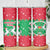 Christmas Burkina Faso Skinny Tumbler Snowflake Horses and Coat of Arms - Wonder Print Shop