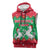 Christmas Burkina Faso Sleeveless Hoodie Snowflake Horses and Coat of Arms - Wonder Print Shop