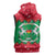 Christmas Burkina Faso Sleeveless Hoodie Snowflake Horses and Coat of Arms - Wonder Print Shop