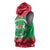 Christmas Burkina Faso Sleeveless Hoodie Snowflake Horses and Coat of Arms - Wonder Print Shop