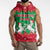 Christmas Burkina Faso Sleeveless Hoodie Snowflake Horses and Coat of Arms - Wonder Print Shop