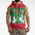 Christmas Burkina Faso Sleeveless Zip Hoodie Snowflake Horses and Coat of Arms - Wonder Print Shop