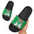 Christmas Burkina Faso Slide Sandals Snowflake Horses and Coat of Arms - Wonder Print Shop
