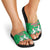 Christmas Burkina Faso Slide Sandals Snowflake Horses and Coat of Arms - Wonder Print Shop
