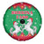 Christmas Burkina Faso Spare Tire Cover Snowflake Horses and Coat of Arms - Wonder Print Shop