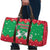 Christmas Burkina Faso Travel Bag Snowflake Horses and Coat of Arms - Wonder Print Shop