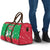 Christmas Burkina Faso Travel Bag Snowflake Horses and Coat of Arms - Wonder Print Shop