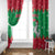 Christmas Burkina Faso Window Curtain Snowflake Horses and Coat of Arms - Wonder Print Shop