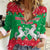 Christmas Burkina Faso Women Casual Shirt Snowflake Horses and Coat of Arms - Wonder Print Shop