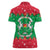 Christmas Burkina Faso Women Polo Shirt Snowflake Horses and Coat of Arms - Wonder Print Shop