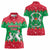 Christmas Burkina Faso Women Polo Shirt Snowflake Horses and Coat of Arms - Wonder Print Shop