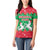 Christmas Burkina Faso Women Polo Shirt Snowflake Horses and Coat of Arms - Wonder Print Shop