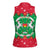 Christmas Burkina Faso Women Sleeveless Polo Shirt Snowflake Horses and Coat of Arms - Wonder Print Shop