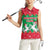 Christmas Burkina Faso Women Sleeveless Polo Shirt Snowflake Horses and Coat of Arms - Wonder Print Shop