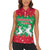 Christmas Burkina Faso Women Sleeveless Polo Shirt Snowflake Horses and Coat of Arms - Wonder Print Shop