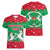 Christmas Burkina Faso Women V-Neck T-Shirt Snowflake Horses and Coat of Arms - Wonder Print Shop