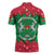 Christmas Burkina Faso Zipper Polo Shirt Snowflake Horses and Coat of Arms - Wonder Print Shop