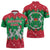 Christmas Burkina Faso Zipper Polo Shirt Snowflake Horses and Coat of Arms - Wonder Print Shop