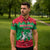 Christmas Burkina Faso Zipper Polo Shirt Snowflake Horses and Coat of Arms - Wonder Print Shop