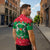 Christmas Burkina Faso Zipper Polo Shirt Snowflake Horses and Coat of Arms - Wonder Print Shop
