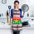 Christmas Burkina Faso Apron Reindeer Star Design - Wonder Print Shop
