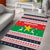 Christmas Burkina Faso Area Rug Reindeer Star Design - Wonder Print Shop